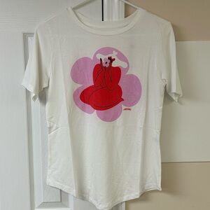 Universal Standard EverMothers Tee Marylou Faure 4XS/00/0 Pima Cotton Blend NWT